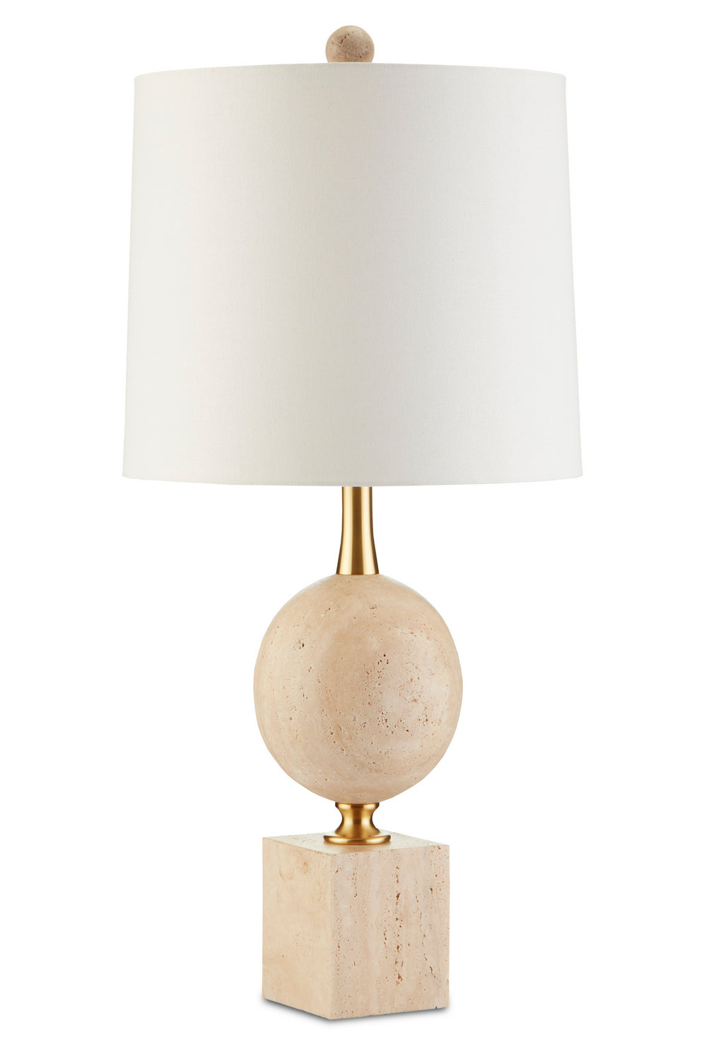 One Light Table Lamp from the Adorno collection in Natural/Beige/Antique Brass finish