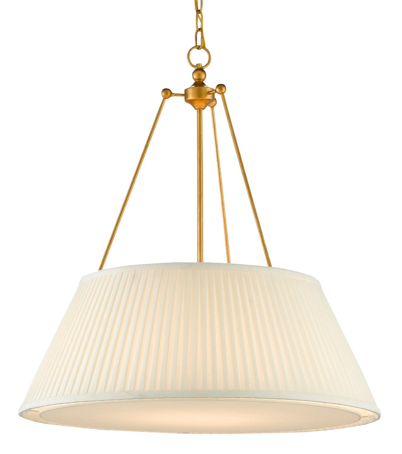 LED Pendant from the Lytham collection in Antique Gold Leaf/White finish