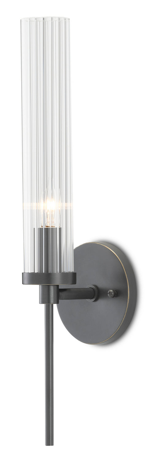 One Light Wall Sconce from the Bagno collection in Oil Rubbed Bronze/Clear finish