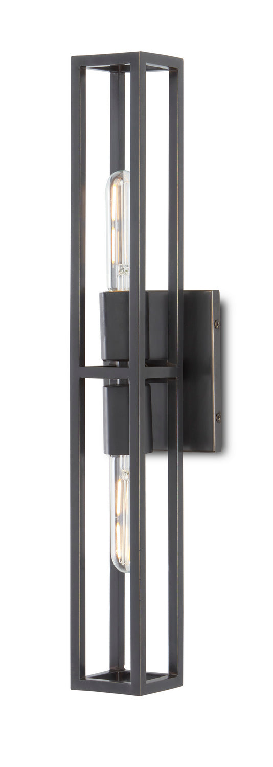 Two Light Wall Sconce from the Bagno collection in Oil Rubbed Bronze finish