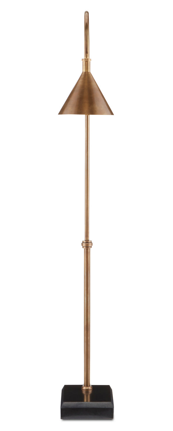 One Light Floor Lamp from the Vision collection in Vintage Brass/Black finish