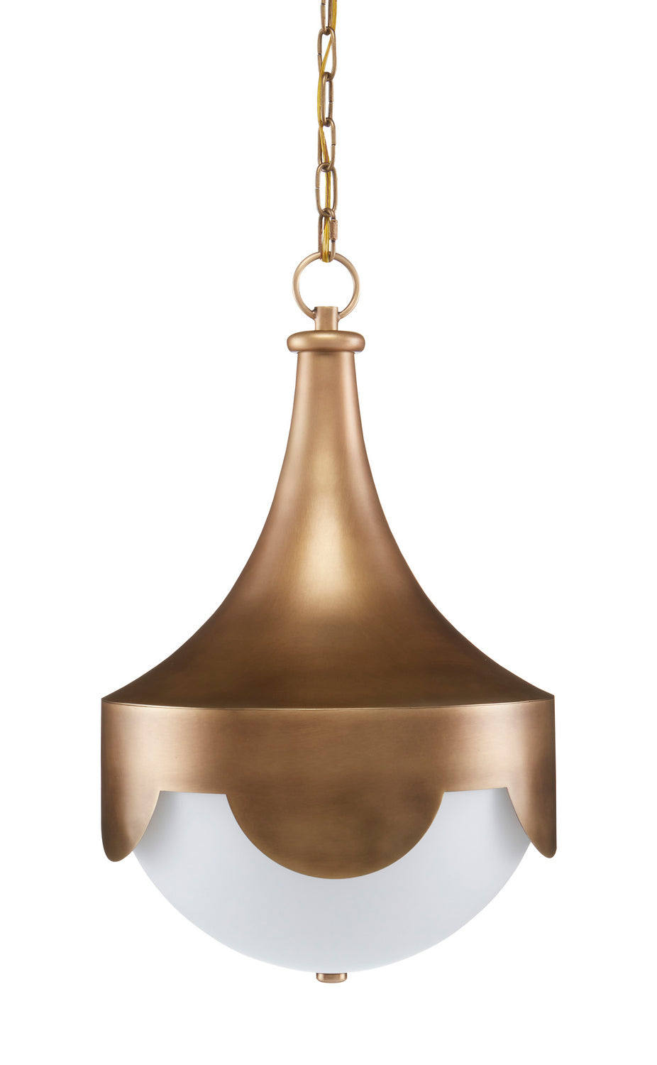 LED Pendant from the Pasha collection in Antique Brass finish