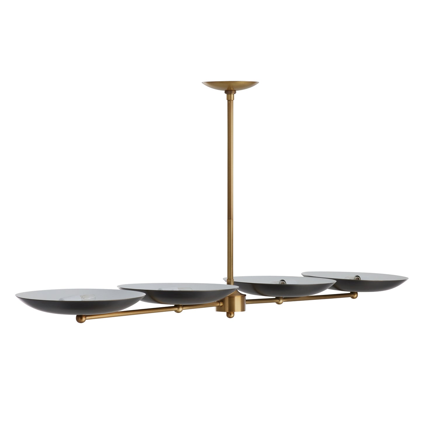 Four Light Chandelier from the Griffith collection in Bronze finish