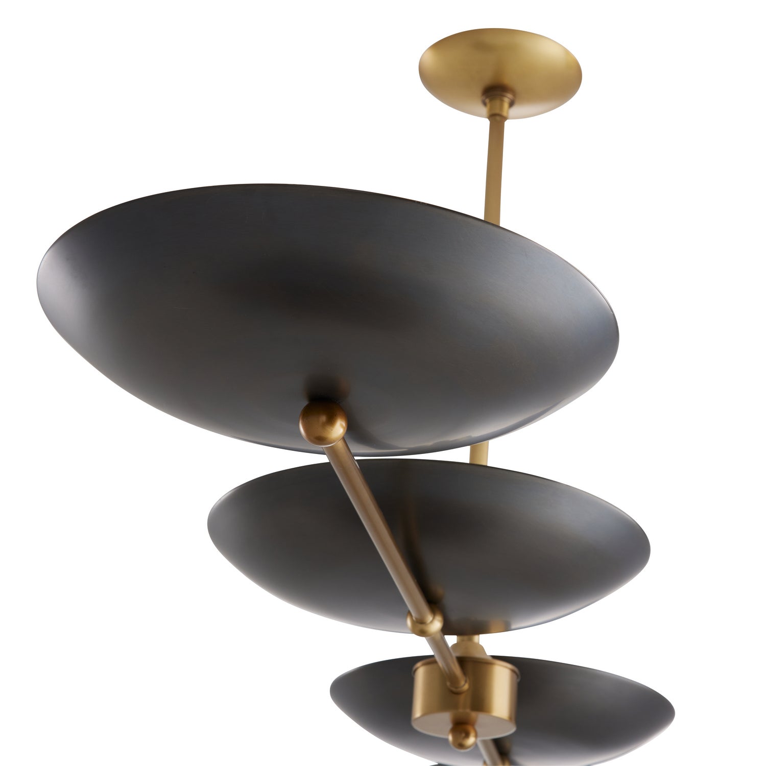 Four Light Chandelier from the Griffith collection in Bronze finish