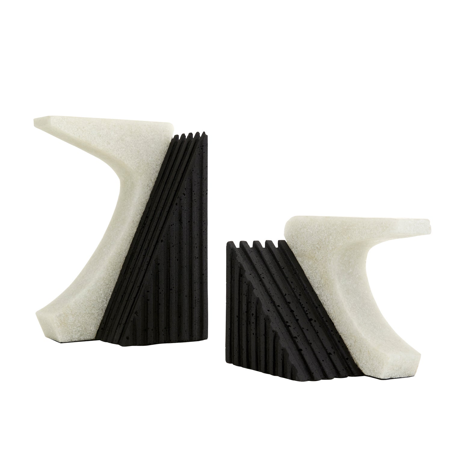 Bookends, Set of 2 from the Jordono collection in Ivory finish