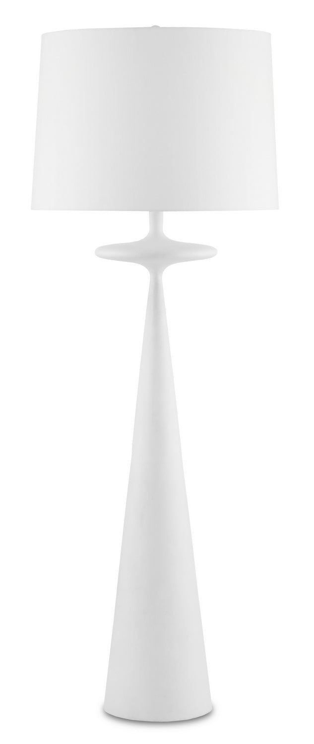 One Light Floor Lamp from the Giacomo collection in Gesso White finish