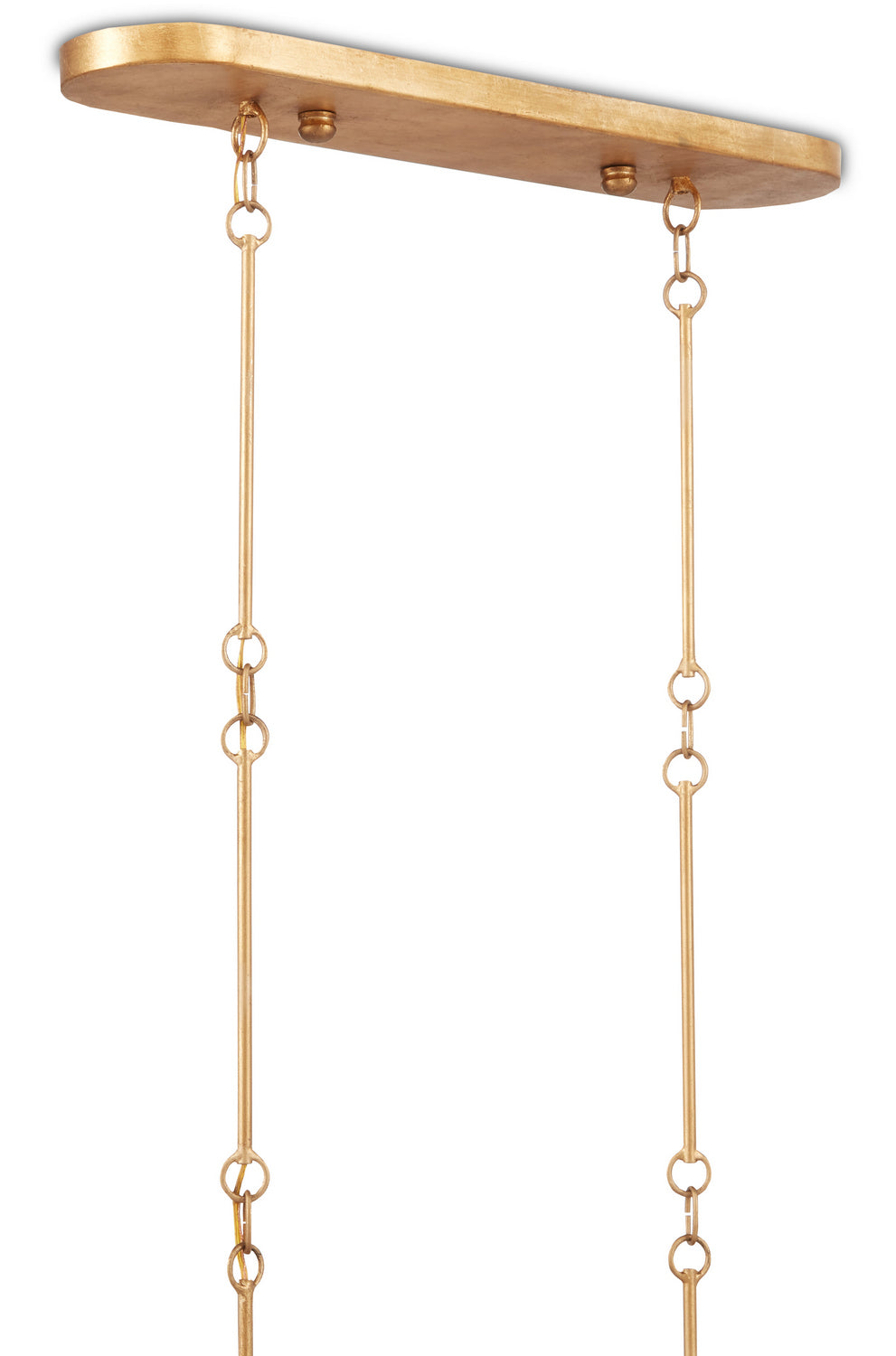 Six Light Chandelier from the Grand Lotus collection in Sugar White/Contemporary Gold Leaf finish