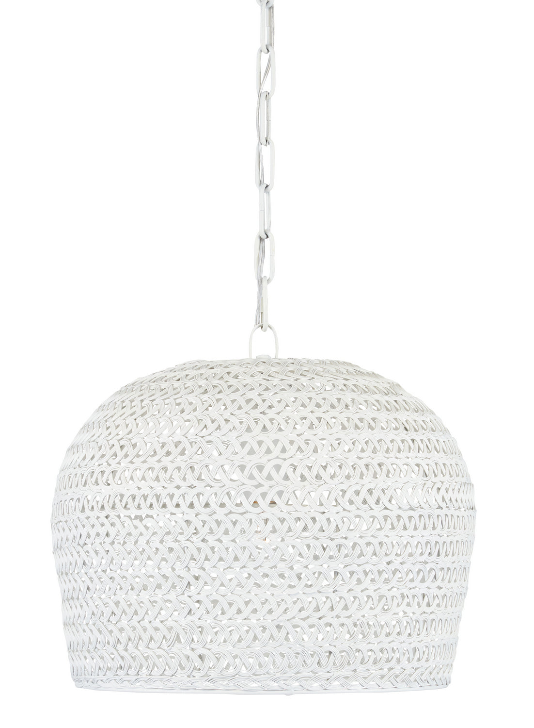 One Light Chandelier from the Piero collection in White finish