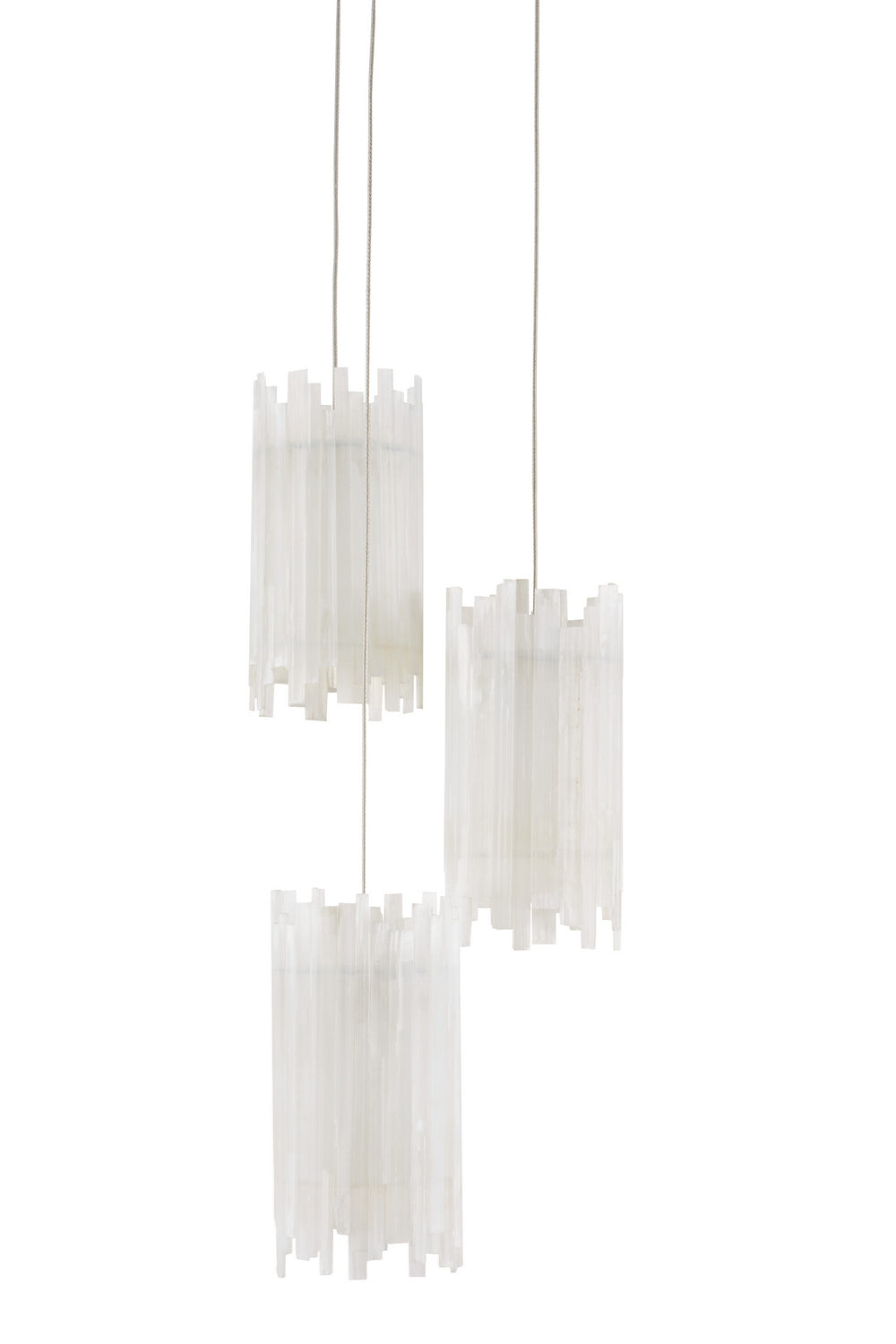 Three Light Pendant from the Escenia collection in Frosted White finish