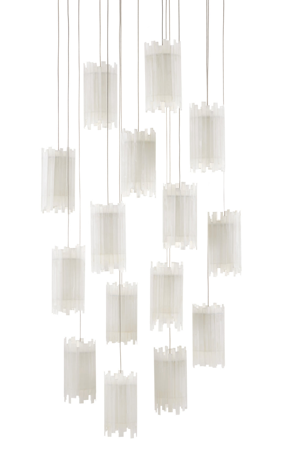 15 Light Pendant from the Escenia collection in Frosted White finish