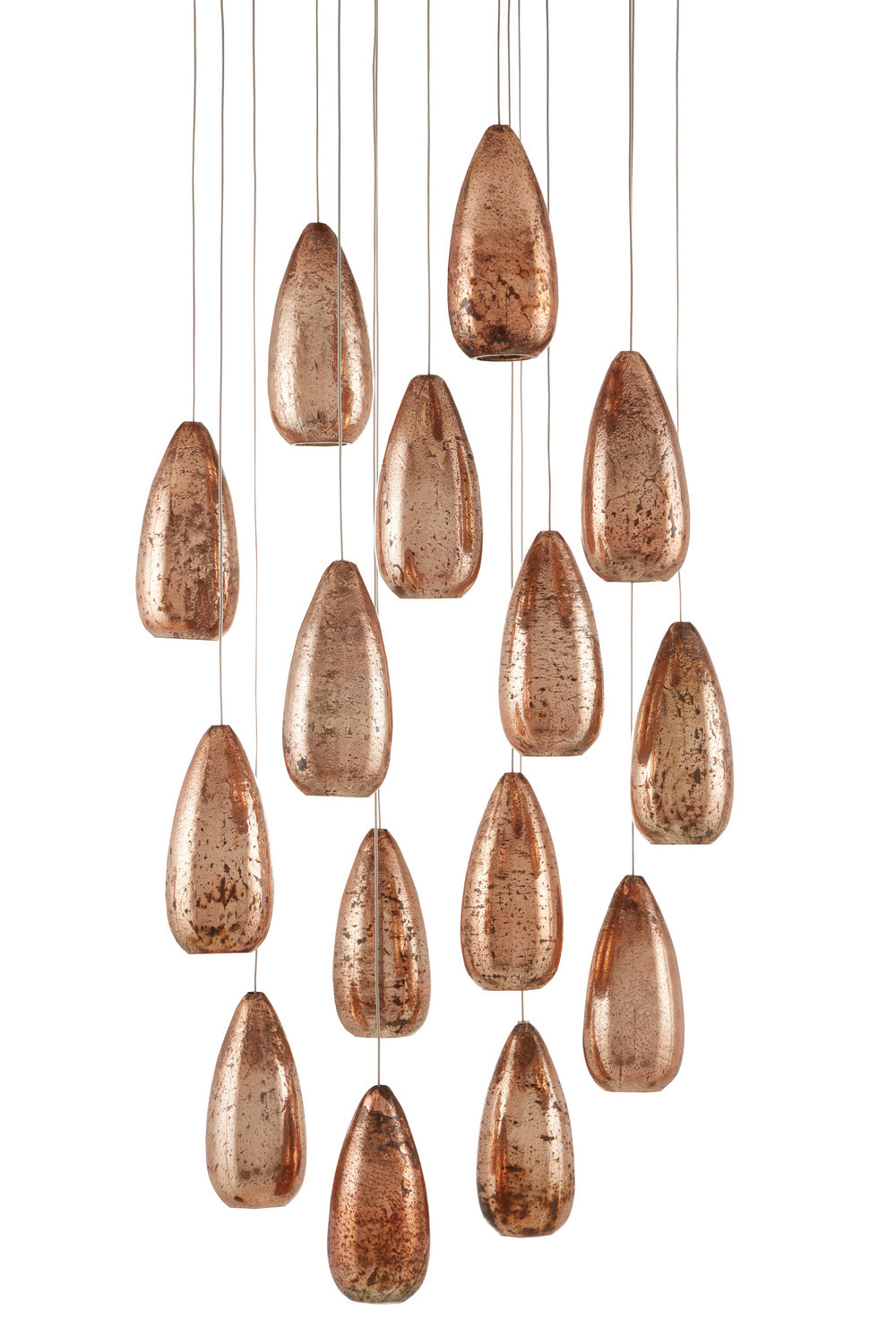 15 Light Pendant from the Rame collection in Copper finish