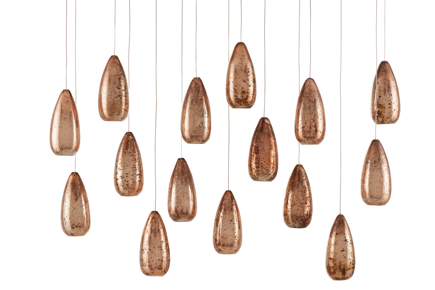 15 Light Pendant from the Rame collection in Copper finish