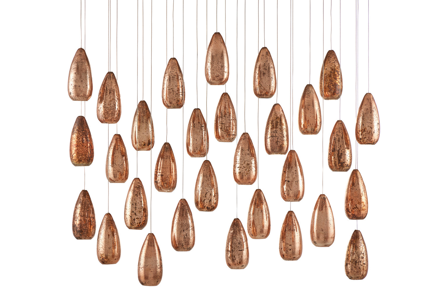 30 Light Pendant from the Rame collection in Copper finish