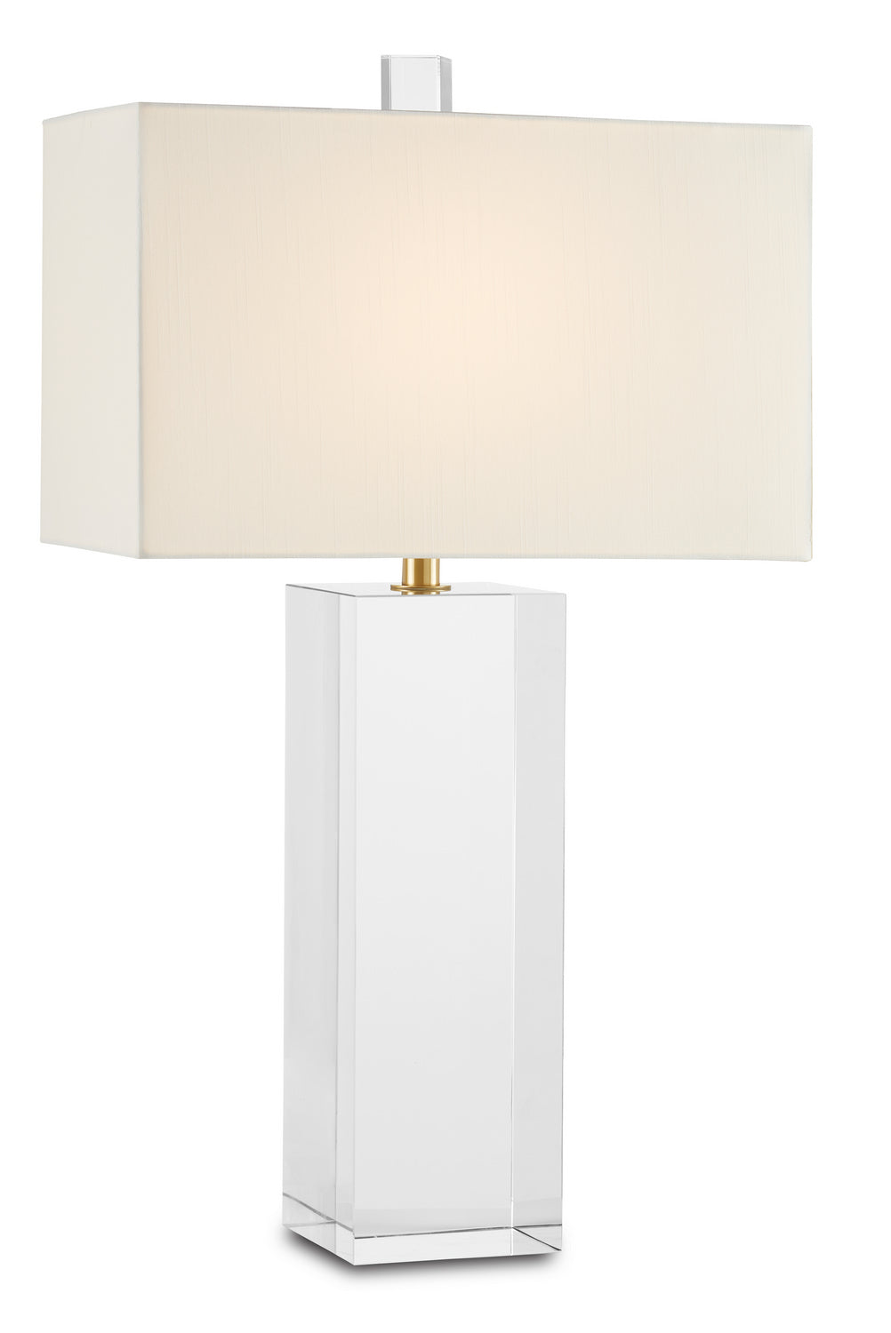 One Light Table Lamp from the Clara collection in Clear/Brass finish