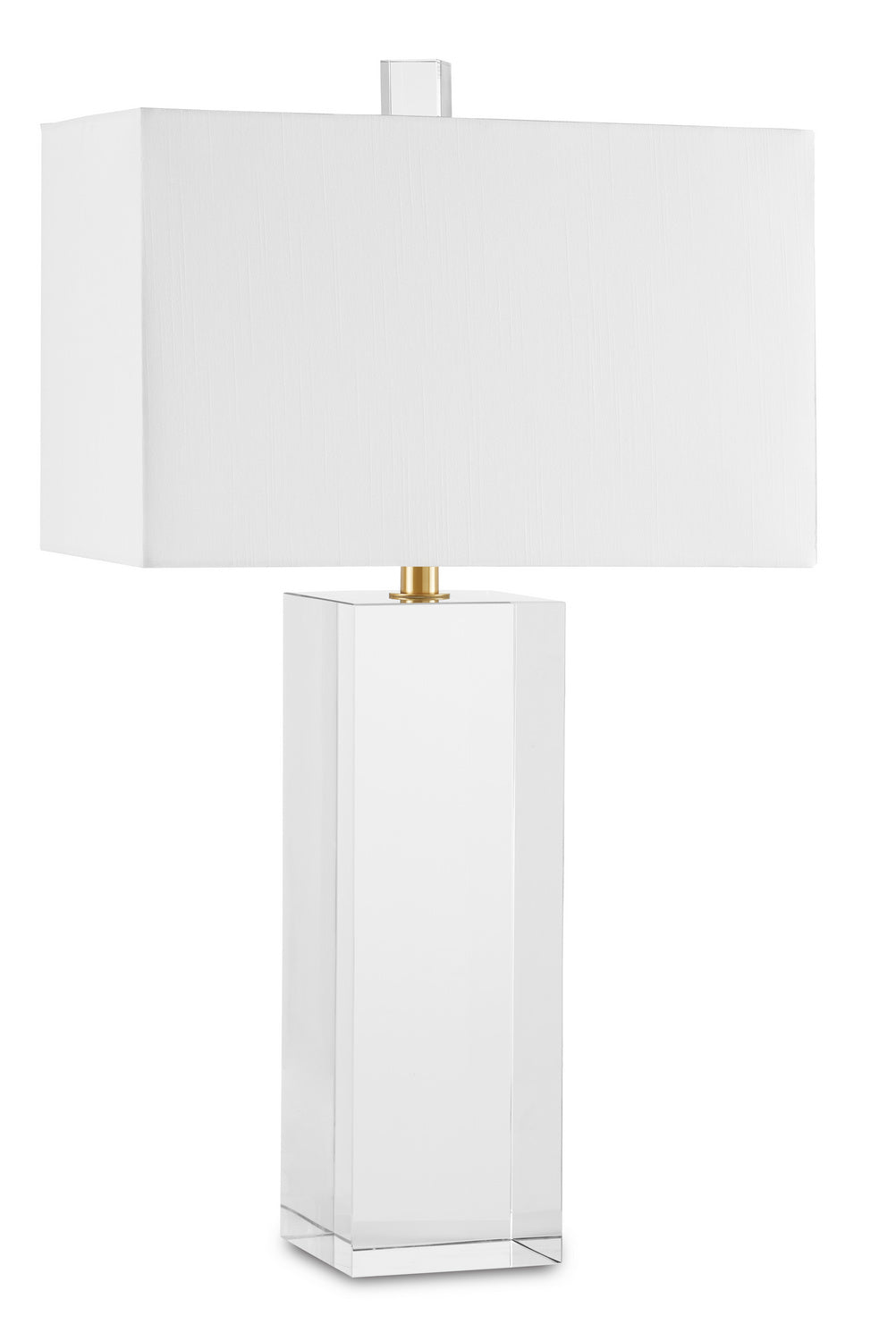 One Light Table Lamp from the Clara collection in Clear/Brass finish