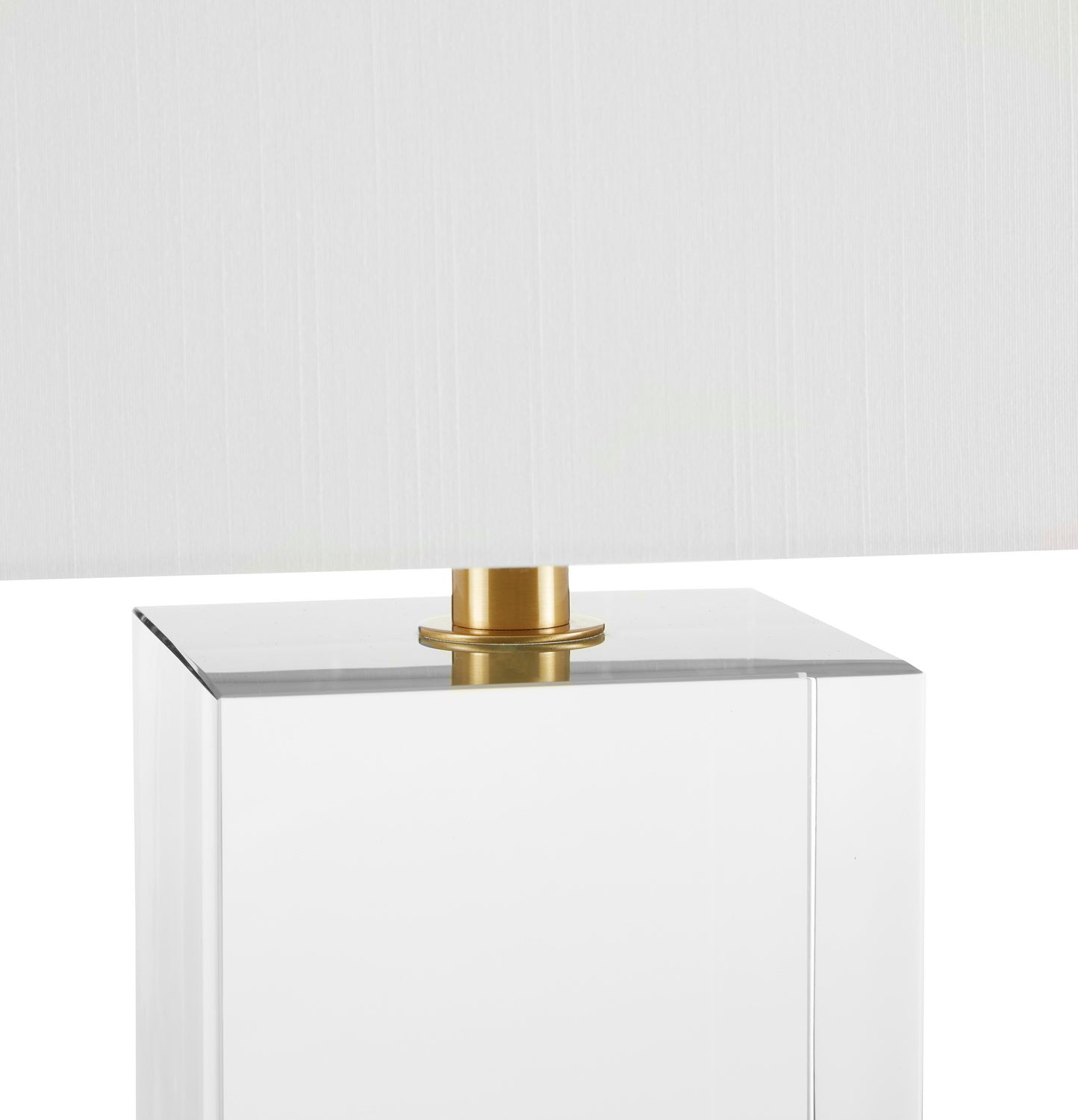 One Light Table Lamp from the Clara collection in Clear/Brass finish