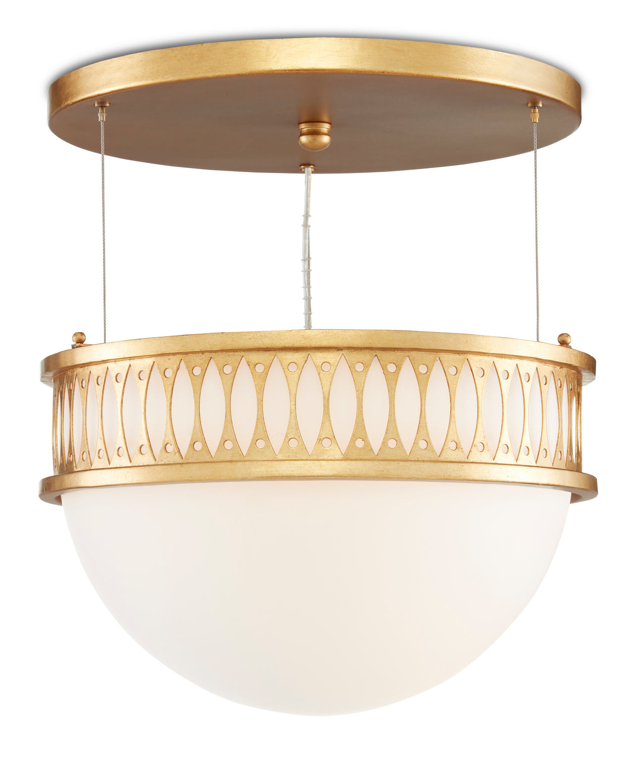 One Light Pendant from the Bunny Williams collection in Contemporary Gold Leaf/Painted Contemporary Gold finish