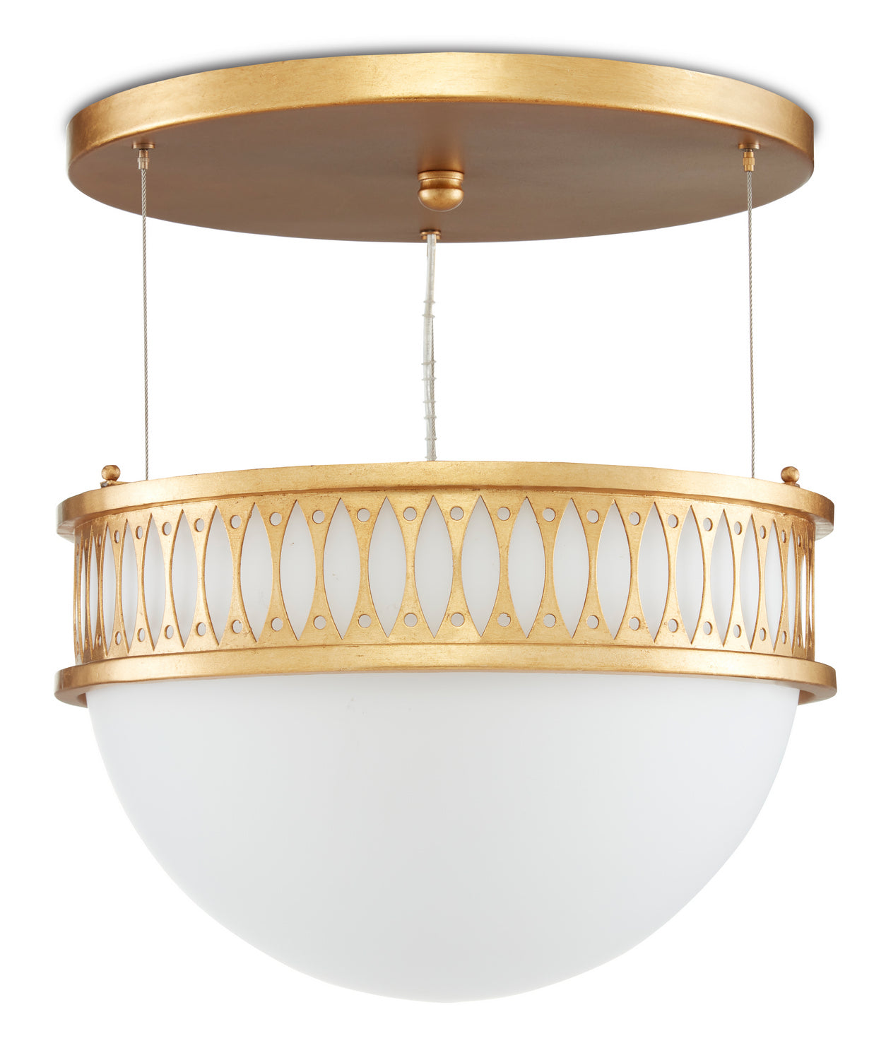 One Light Pendant from the Bunny Williams collection in Contemporary Gold Leaf/Painted Contemporary Gold finish