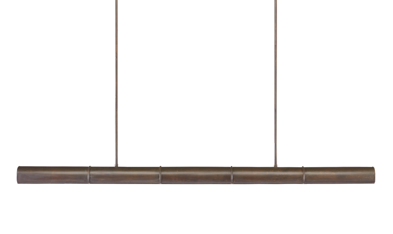 Five Light Linear Chandelier from the Lyon collection in Bronze Verdigris/White finish