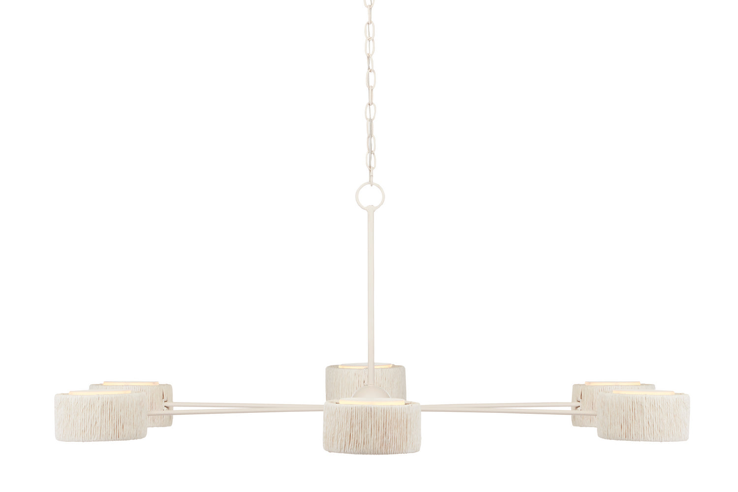 Six Light Chandelier from the Monreale collection in White finish