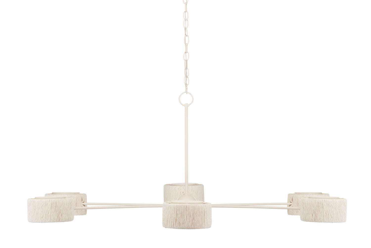 Six Light Chandelier from the Monreale collection in White finish