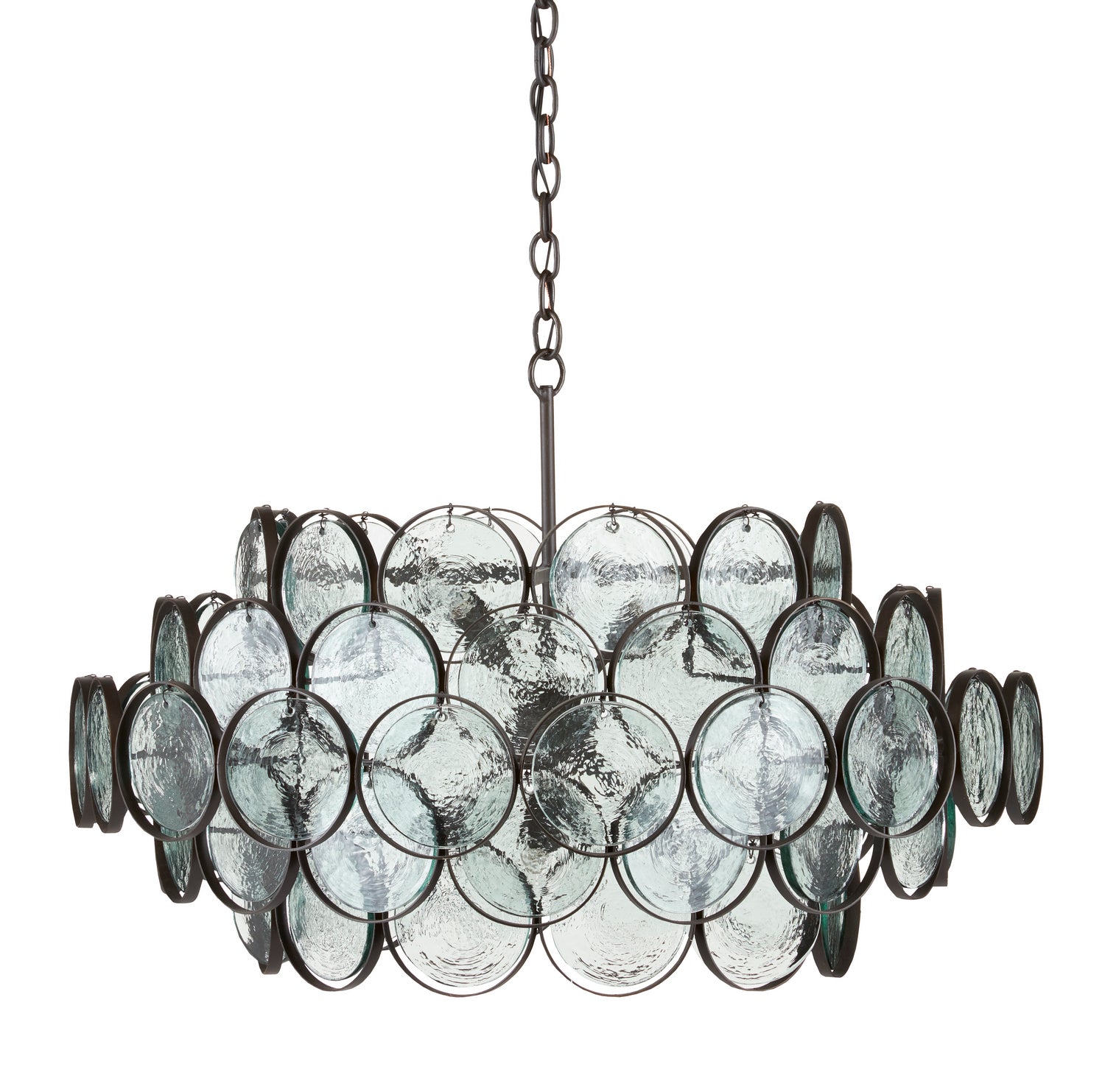 Eight Light Chandelier from the Galahad collection in Bronze finish