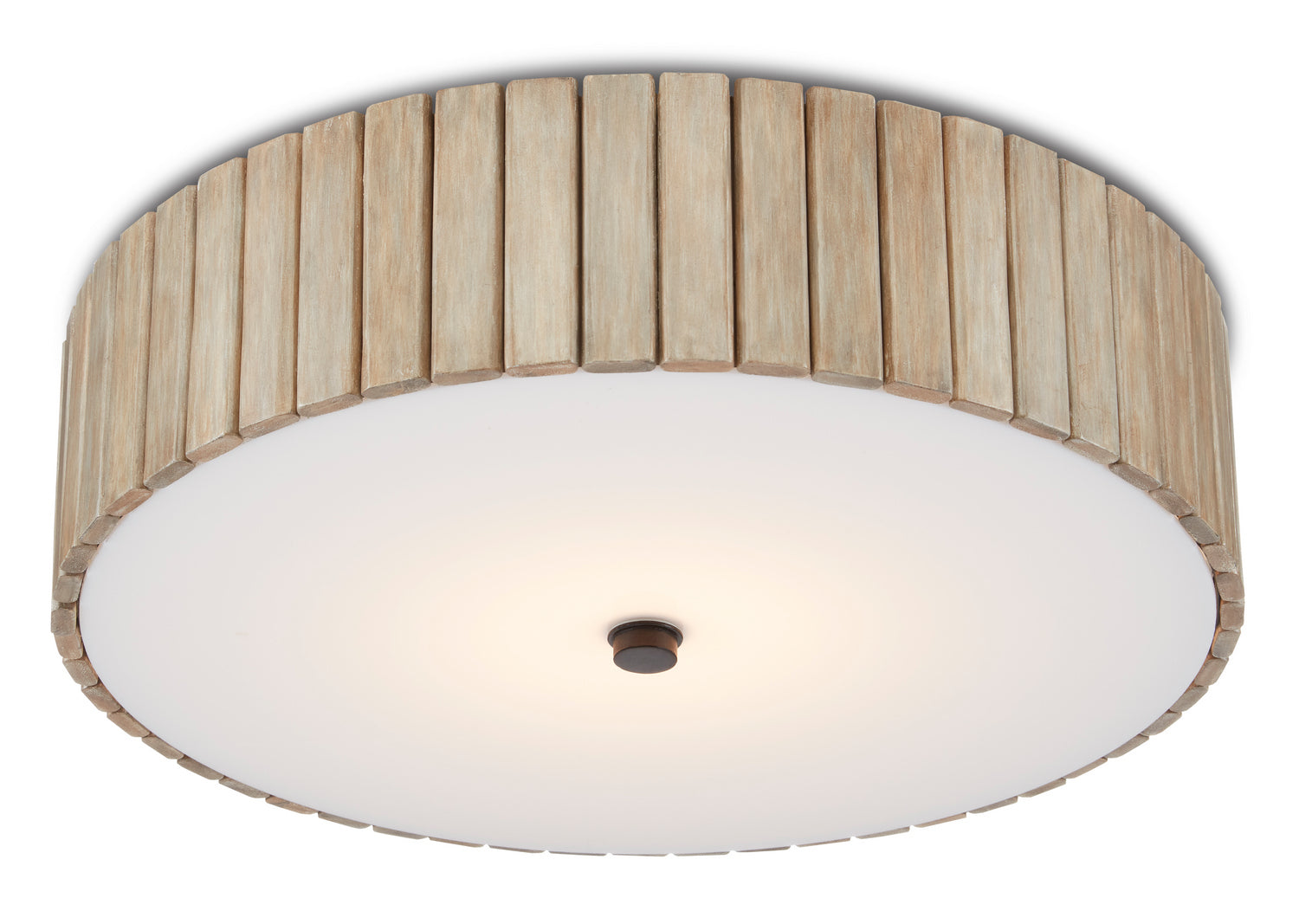 One Light Semi-Flush Mount from the Tetterby collection in Taupe/Black finish