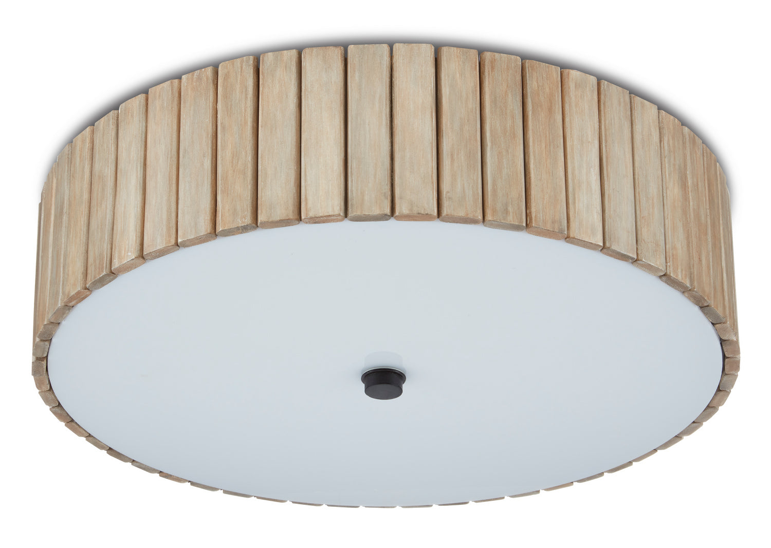 One Light Semi-Flush Mount from the Tetterby collection in Taupe/Black finish