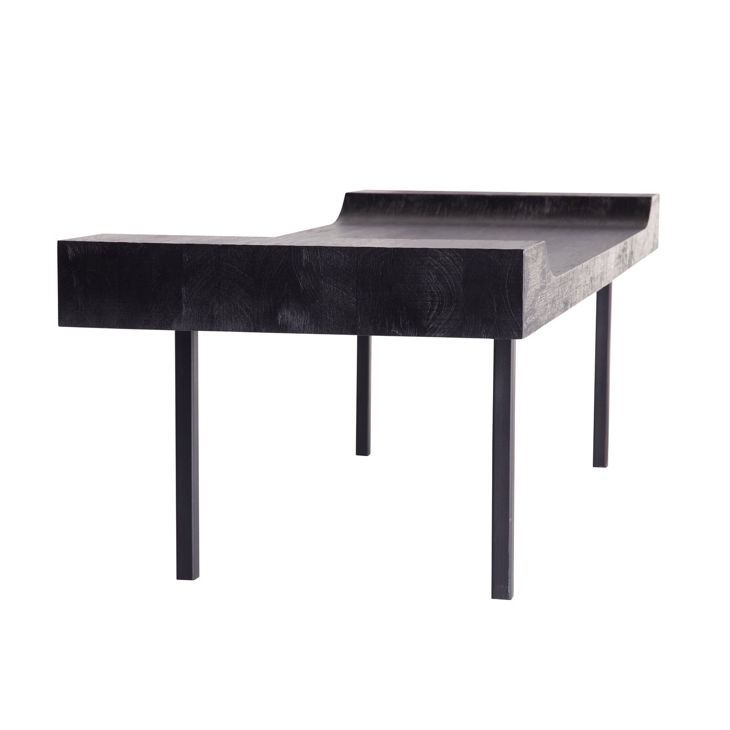 Bench from the Lanny collection in Black finish