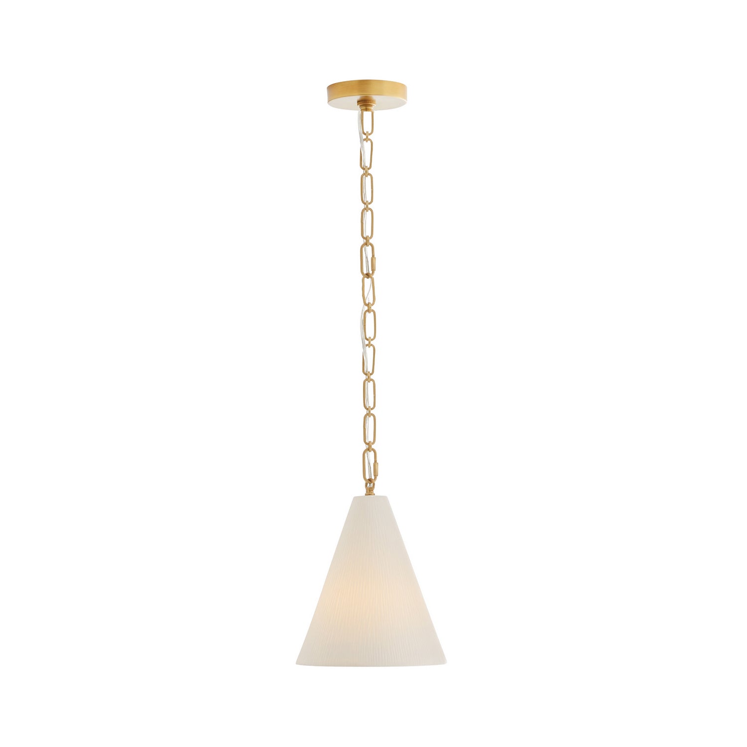 One Light Pendant from the Oakland collection in Matte Bone finish