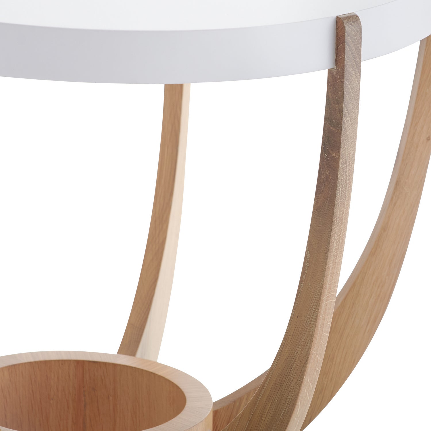 Side Table from the Nia collection in White finish