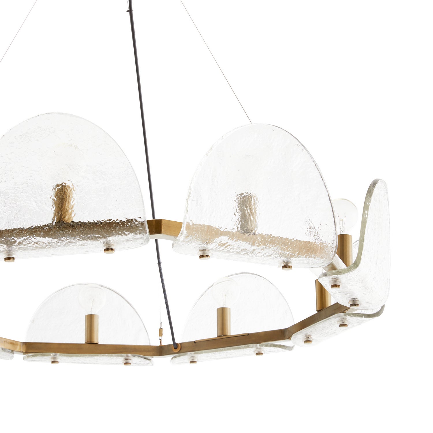 Nine Light Chandelier from the Mendez collection in Smoke Luster finish