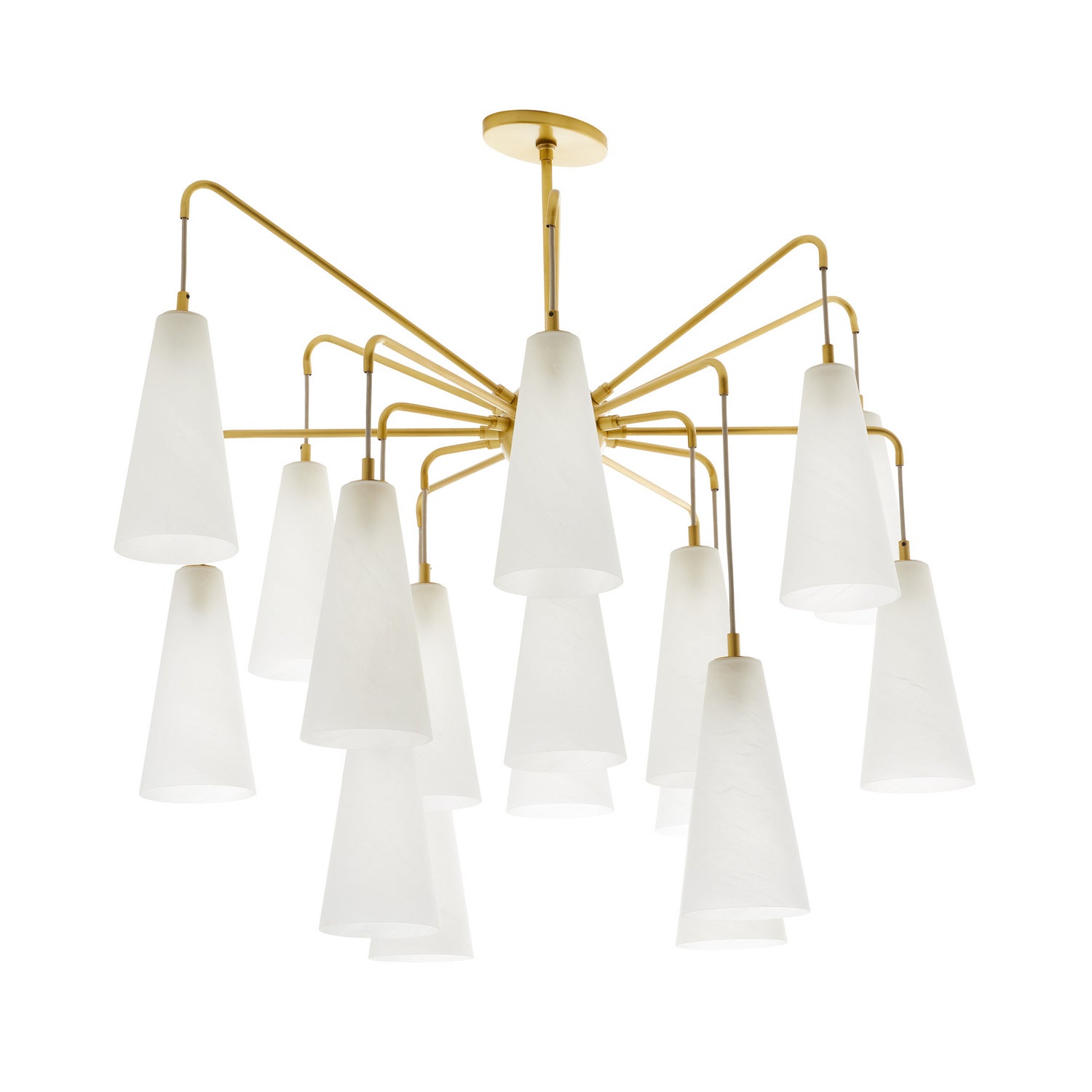 18 Light Chandelier from the Mika collection in Opal Swirl finish