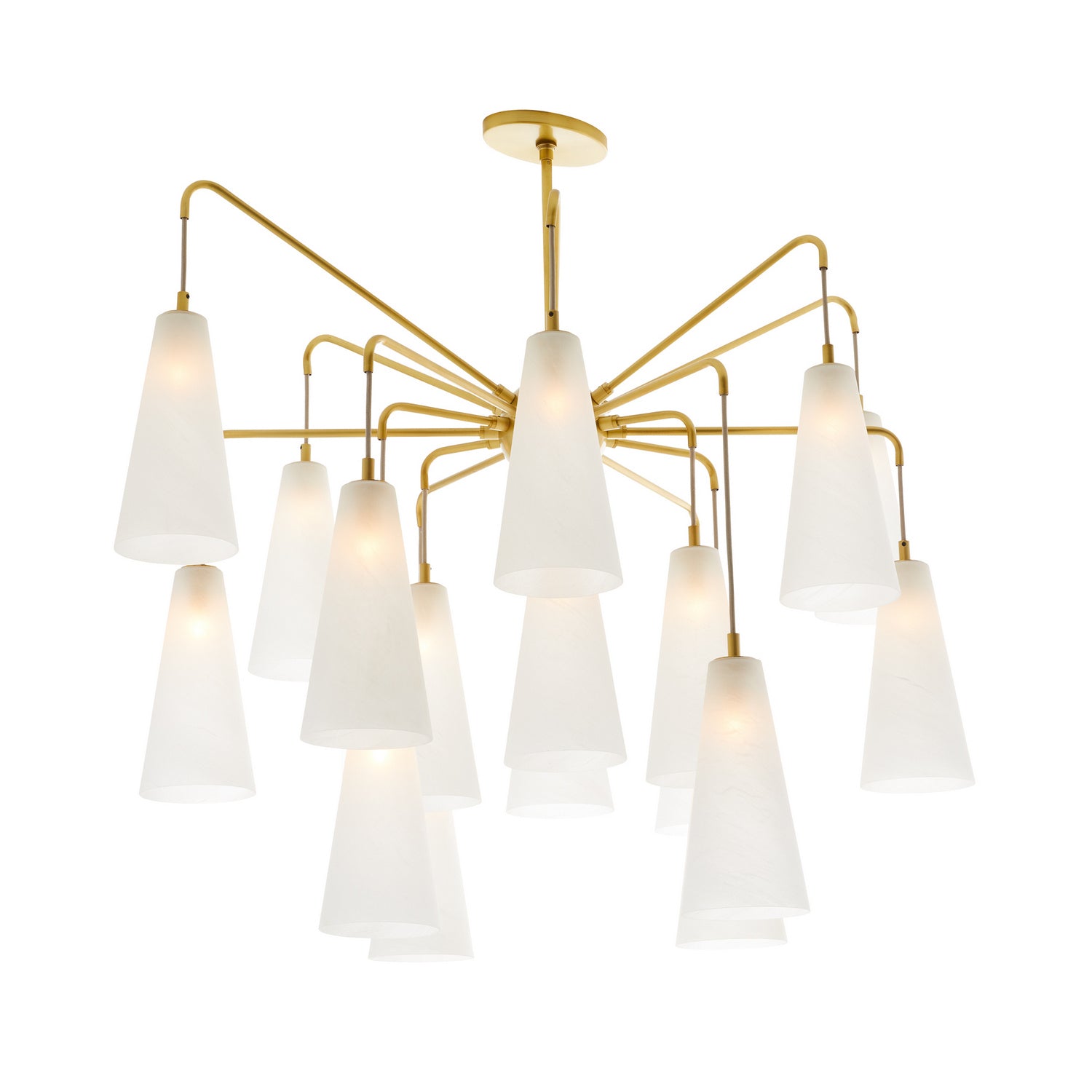 18 Light Chandelier from the Mika collection in Opal Swirl finish