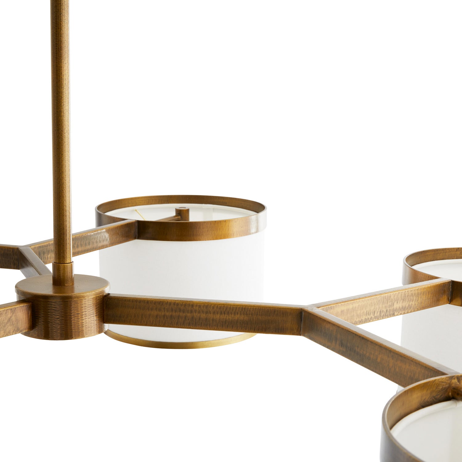 Six Light Chandelier from the Max collection in Antique Brass finish