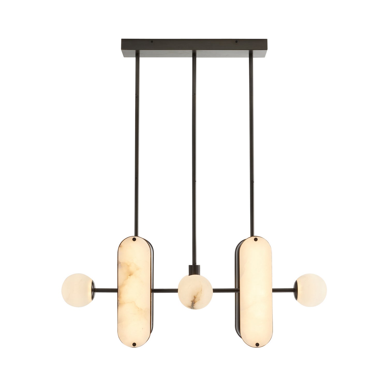 LED Pendant from the Maradona collection in White finish