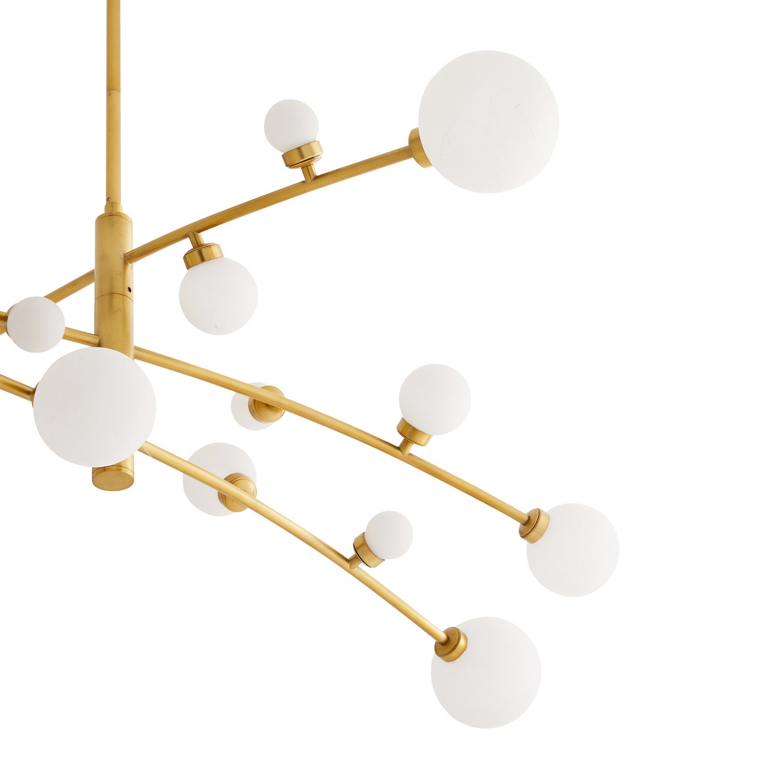 LED Chandelier from the Maser collection in Antique Brass finish