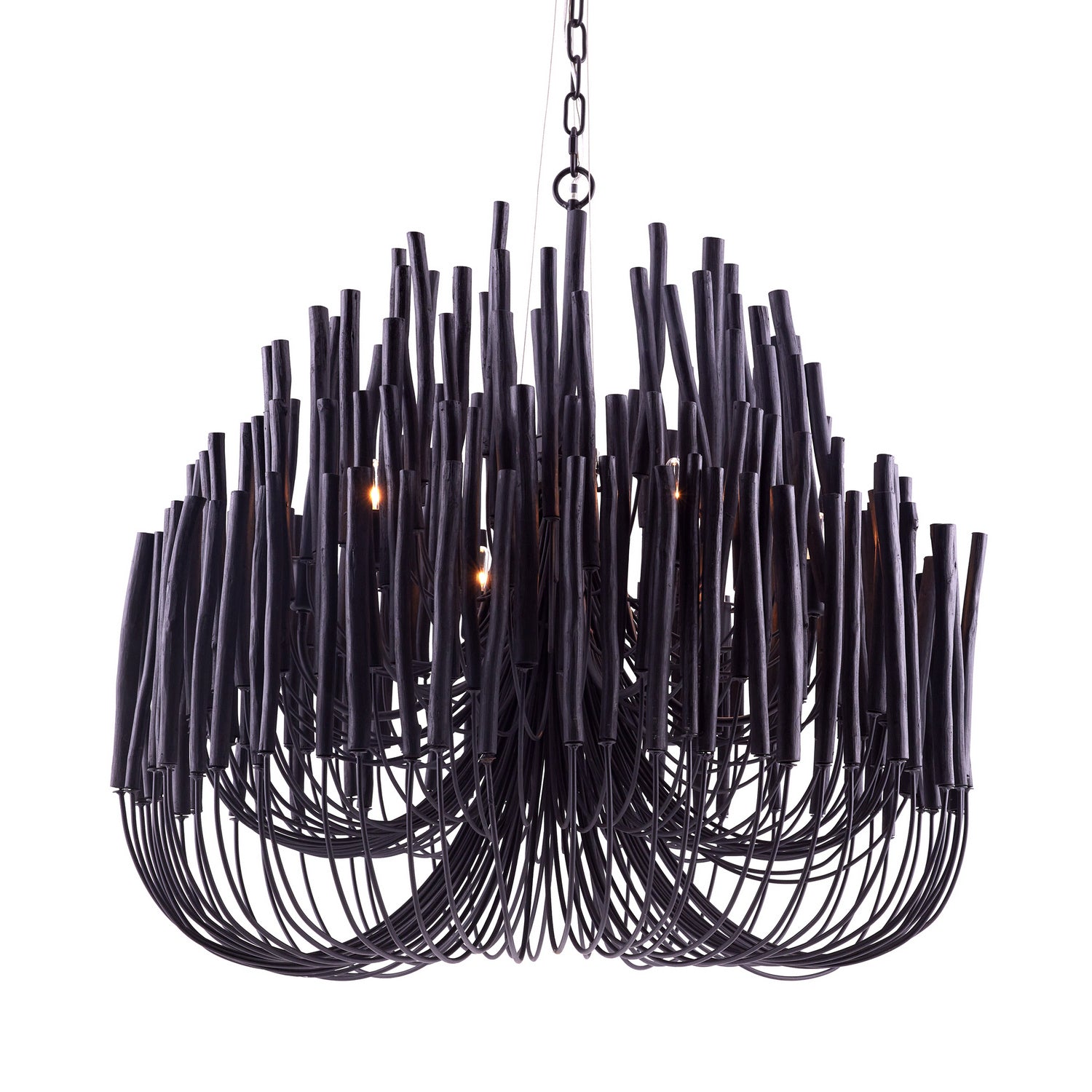 Six Light Chandelier from the Tilda collection in Black finish