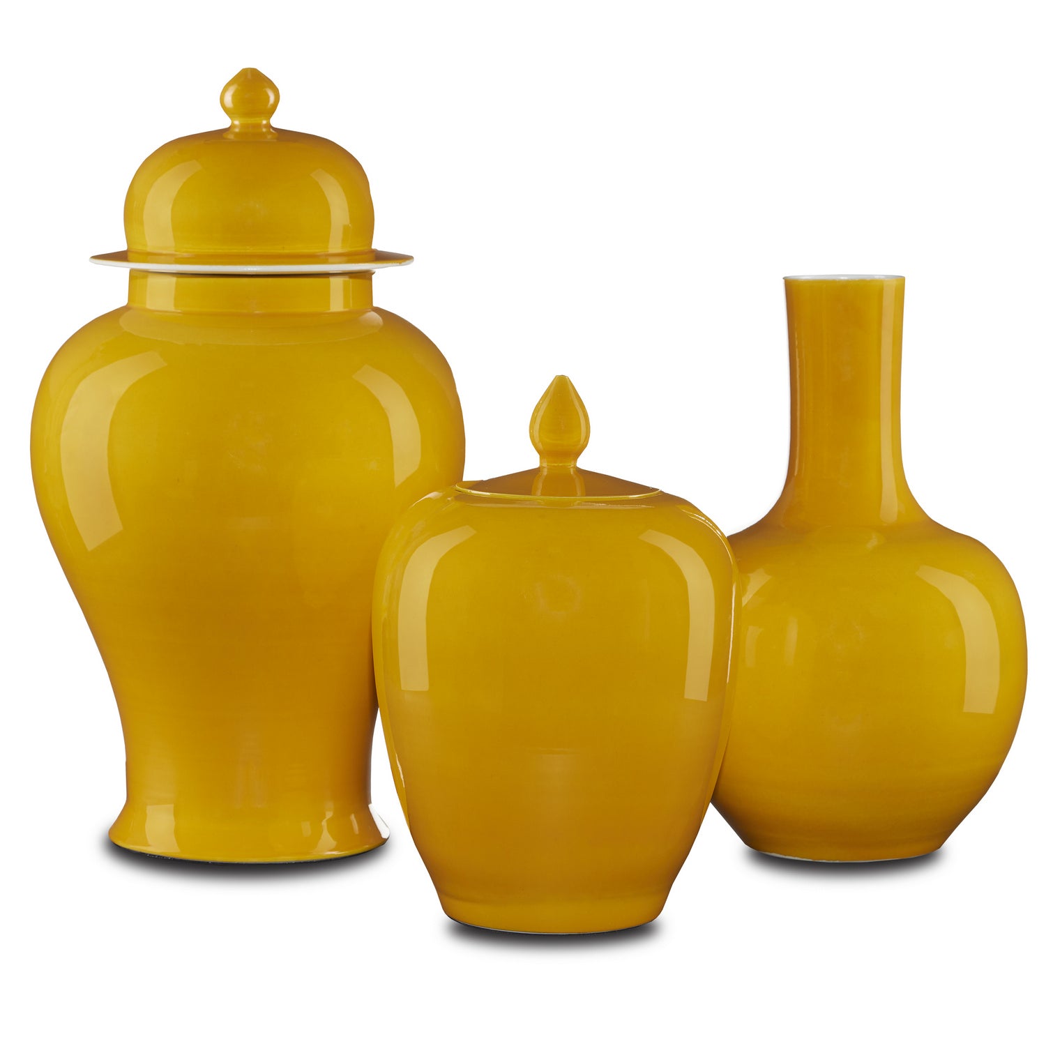 Jar from the Imperial collection in Yellow finish