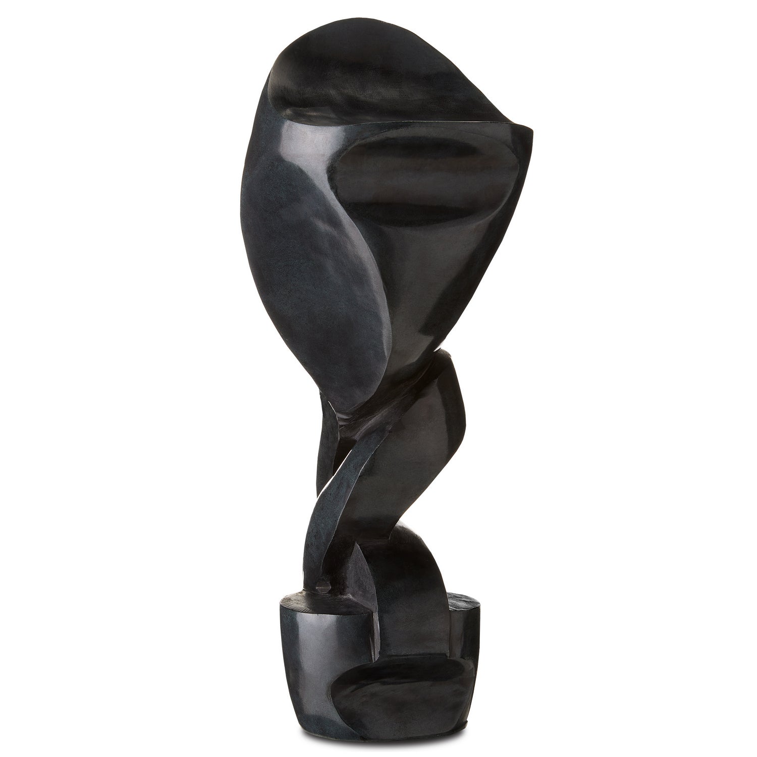 Sculpture from the Roland collection in Polished Gray finish