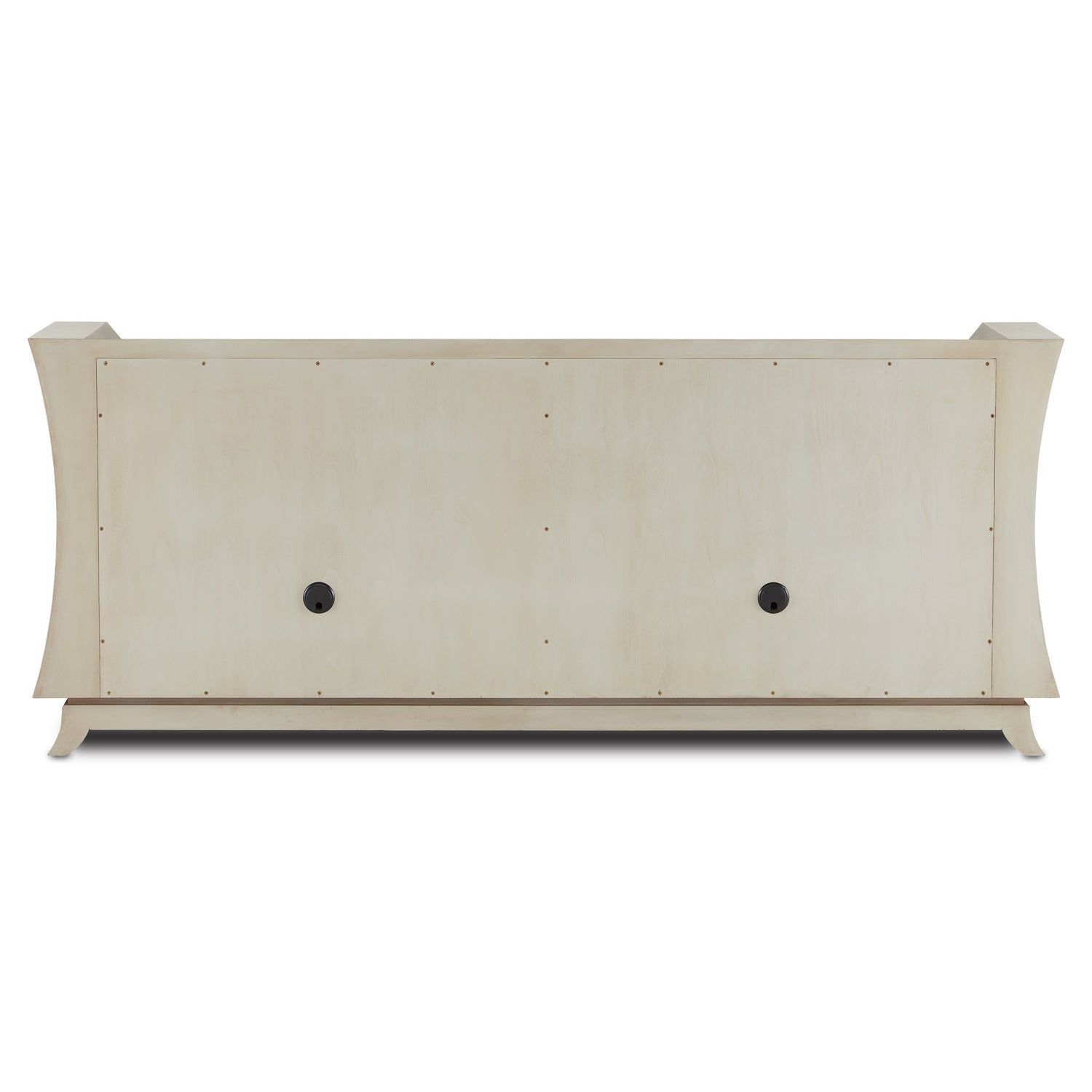 Credenza from the Barry Goralnick collection in Oyster Gray/Cream/Brushed Polished Brass finish