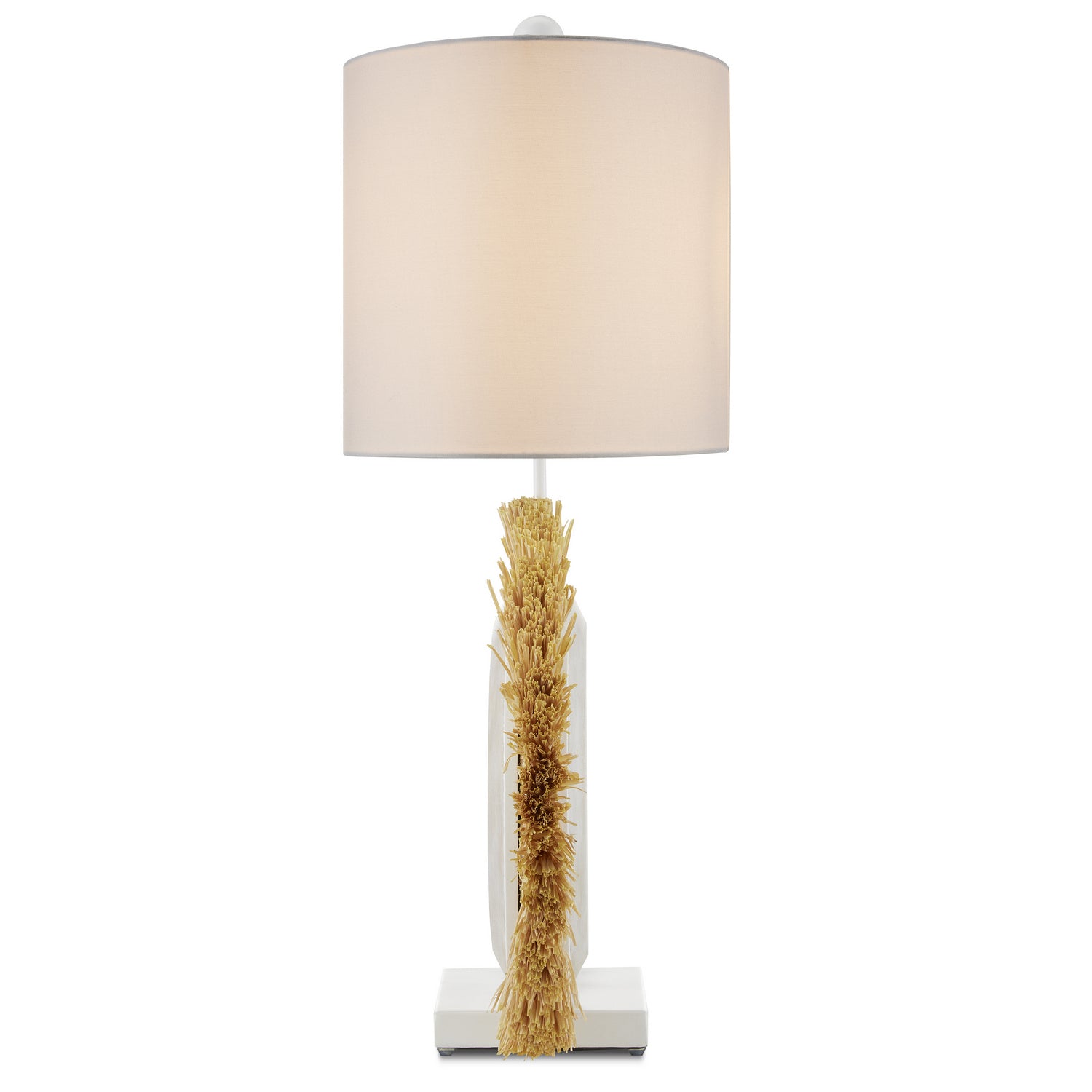 One Light Table Lamp from the Jamie Beckwith collection in White/Sandstone/Natural finish