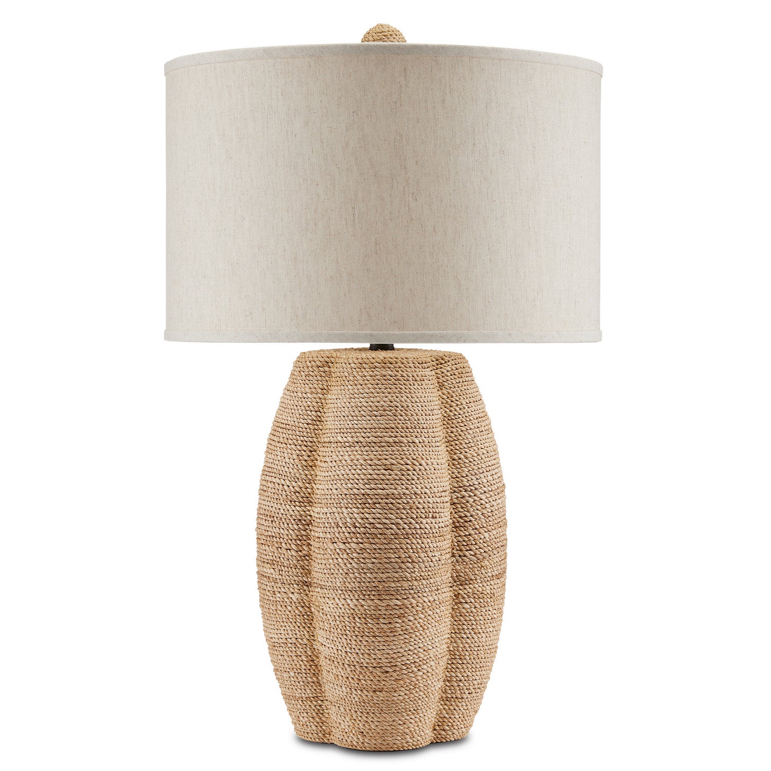 One Light Table Lamp from the Karnak collection in Natural/Satin Black finish