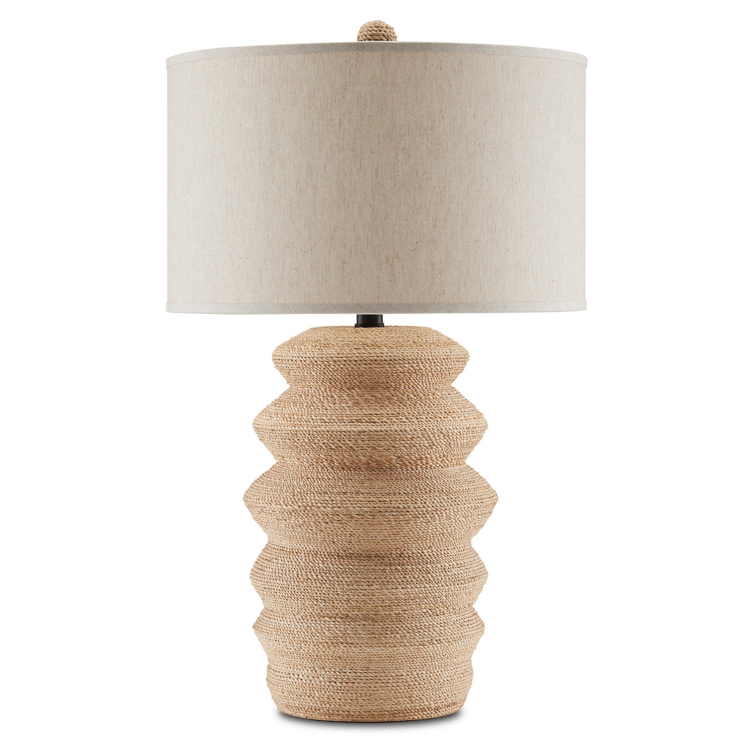 One Light Table Lamp from the Kavala collection in Natural/Satin Black finish