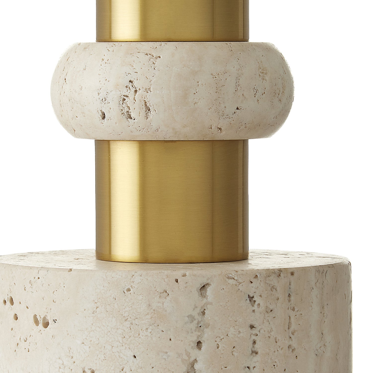 One Light Table Lamp from the Goletta collection in Beige/Antique Brass finish