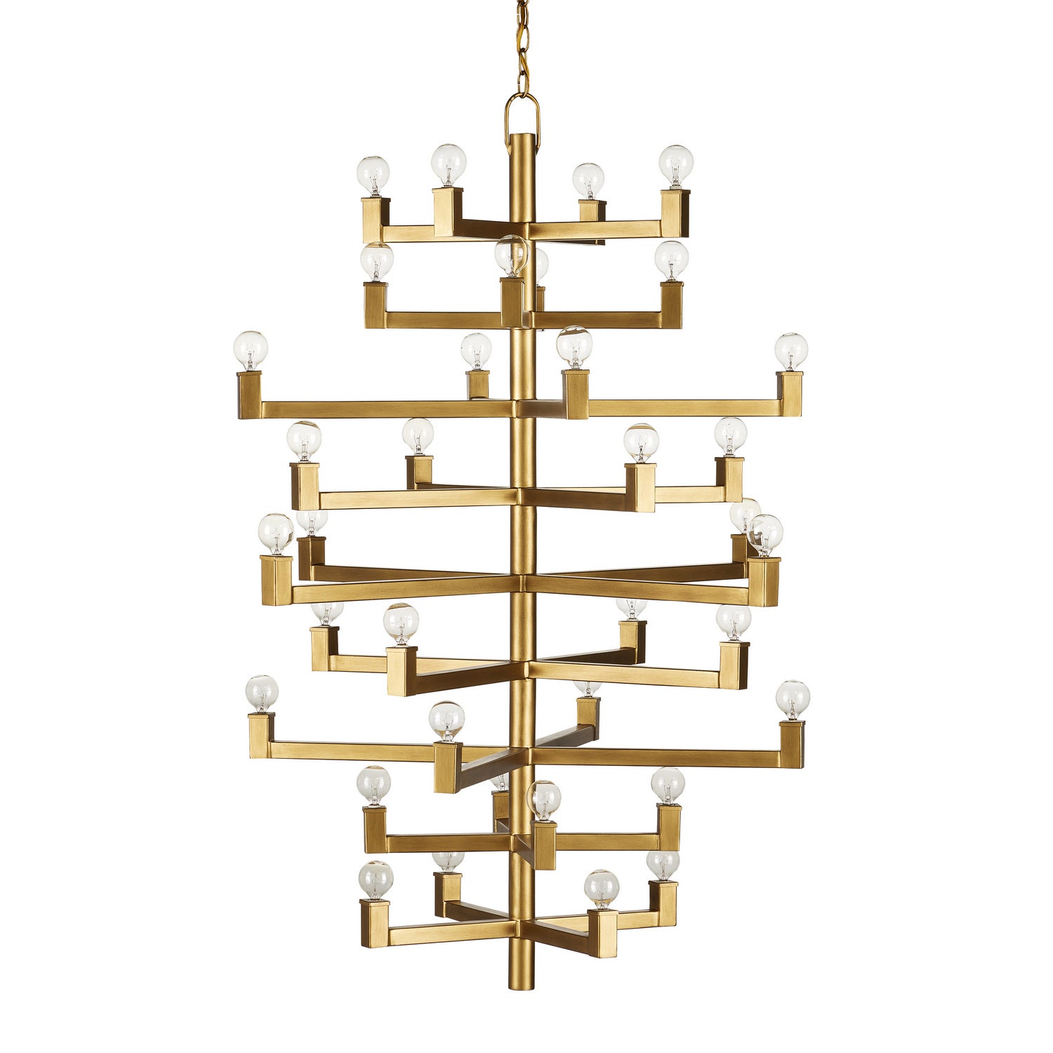 36 Light Chandelier from the Andre collection in Brass finish