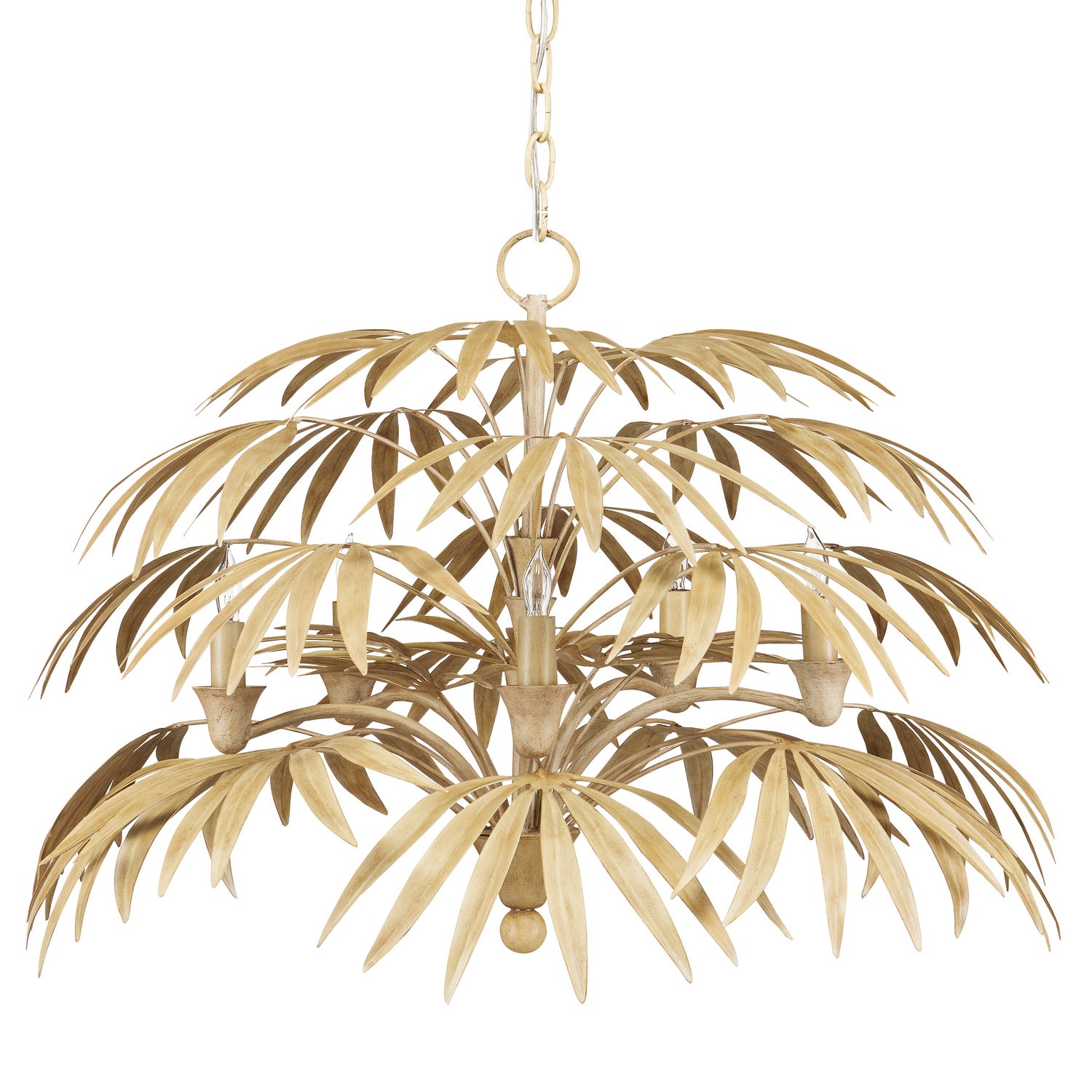 Five Light Chandelier from the Calliope collection in Coco Cream finish