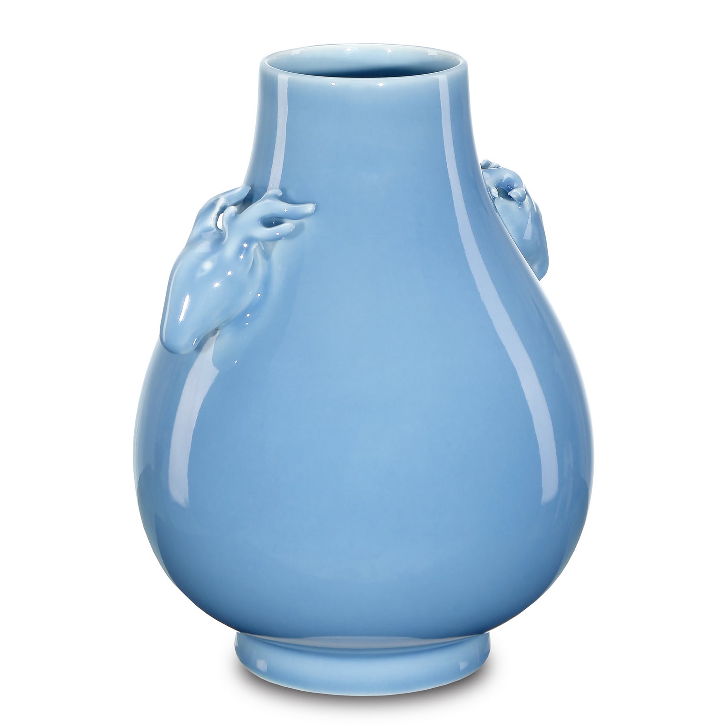 Vase from the Sky Blue collection in Lake Blue finish