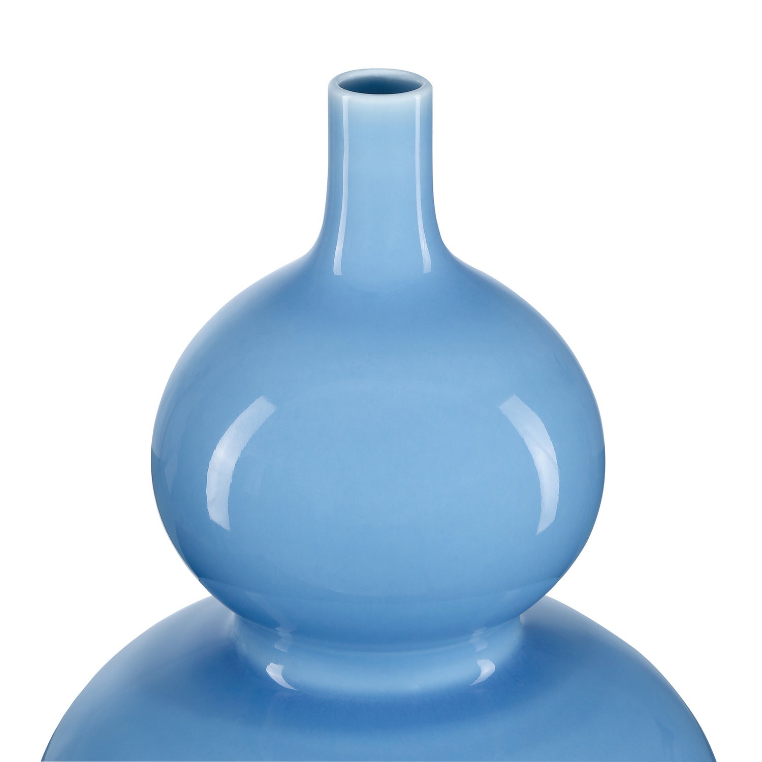 Vase from the Sky Blue collection in Lake Blue finish