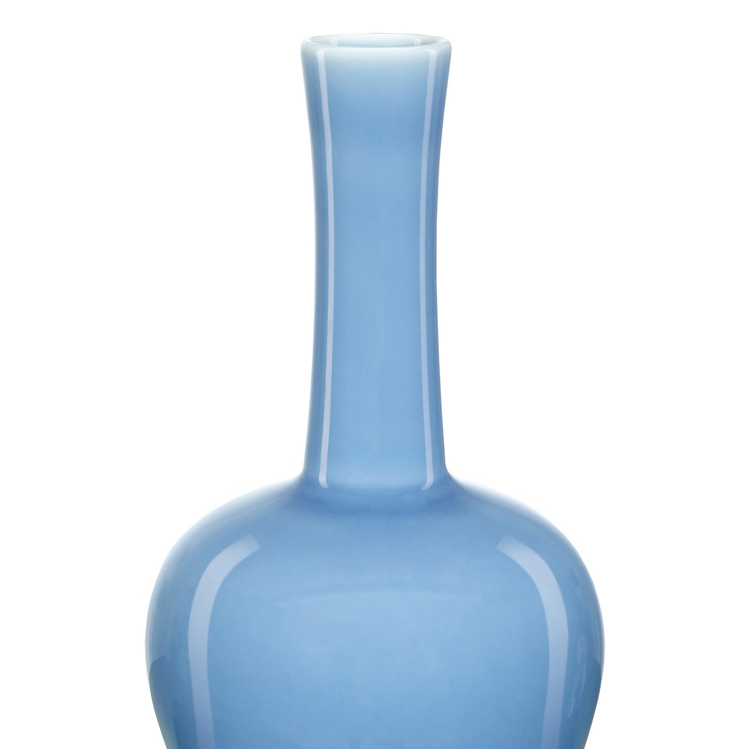 Vase from the Sky Blue collection in Lake Blue finish